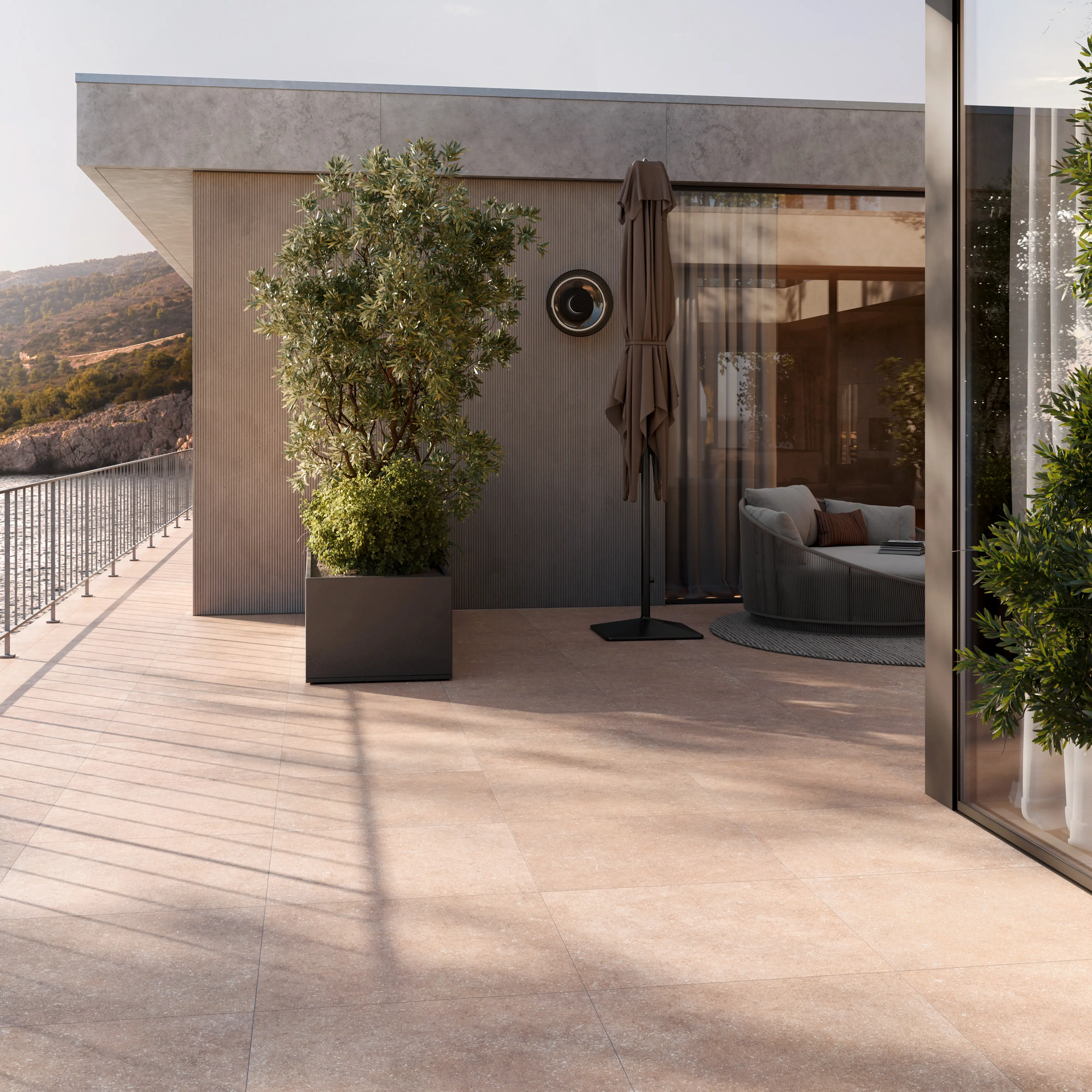 01 Gartenplatte Gepadi Sonio 20 60X60x2 1712 Sandbeige Matt 95073 005 02