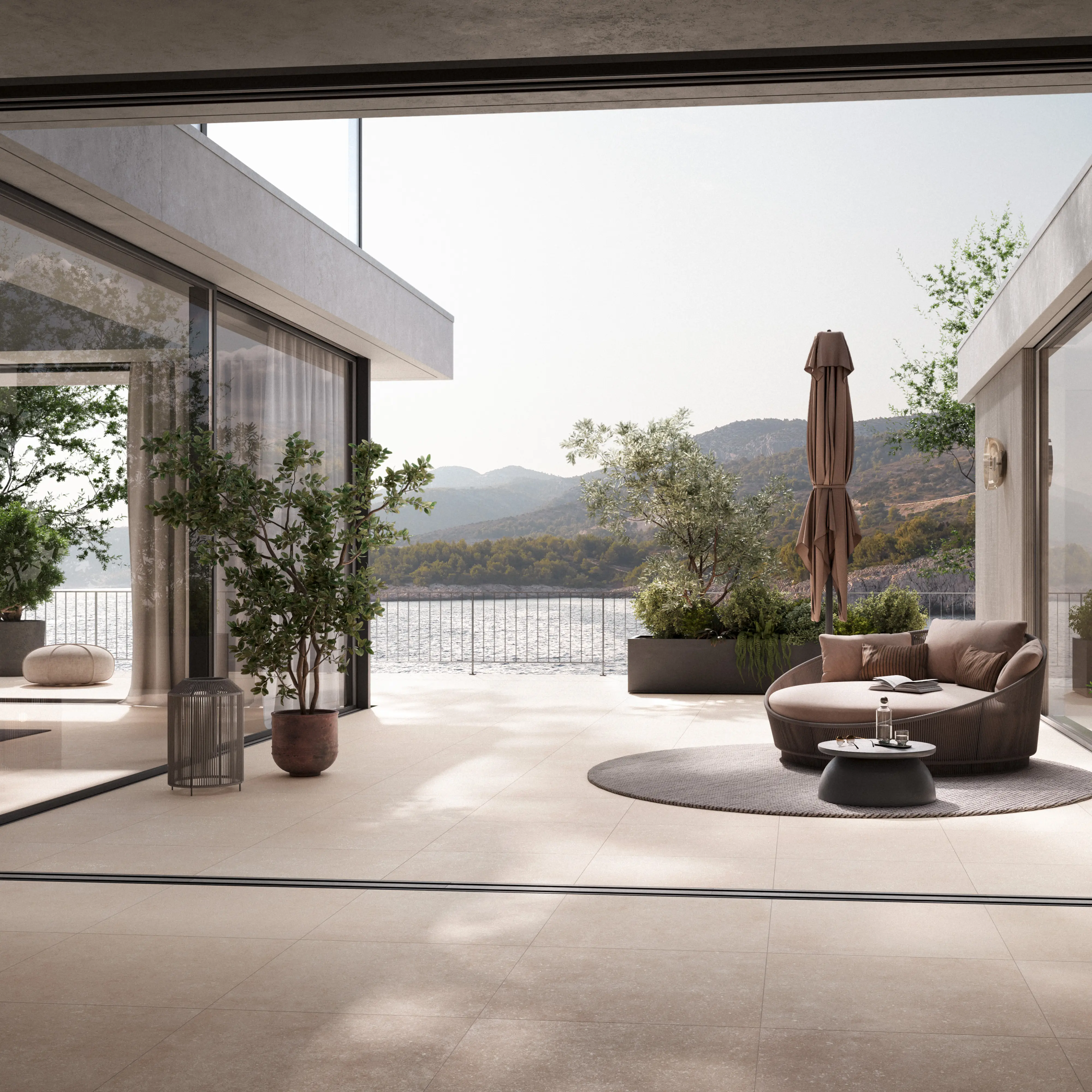 01 Gartenplatte Gepadi Sonio 20 60X60x2 1712 Sandbeige Matt 95073 005 01
