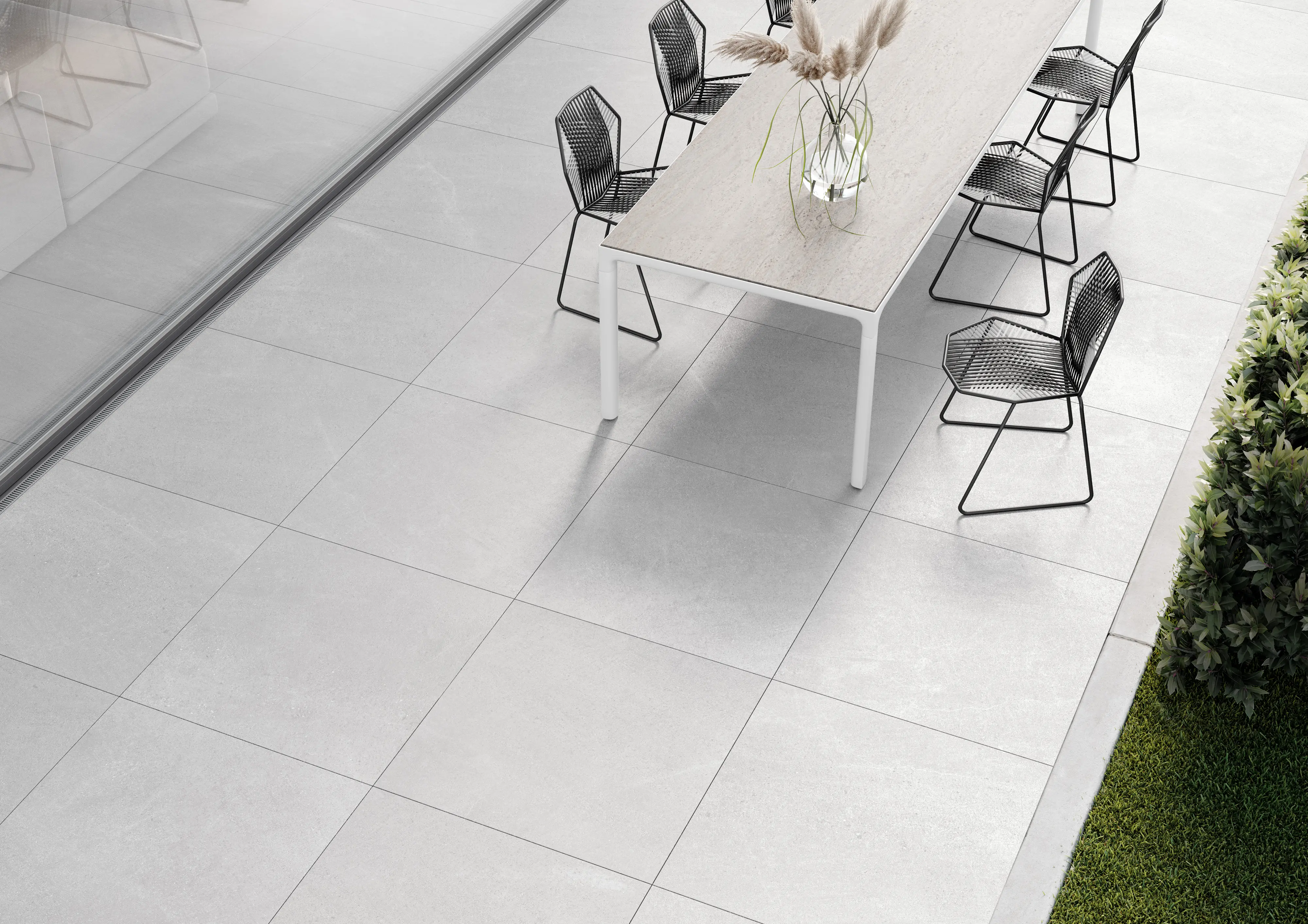 01 Terrassenplatten Gepadi Nexos Stone 20 100X100x2 4972 Grau Matt 95057 014 02