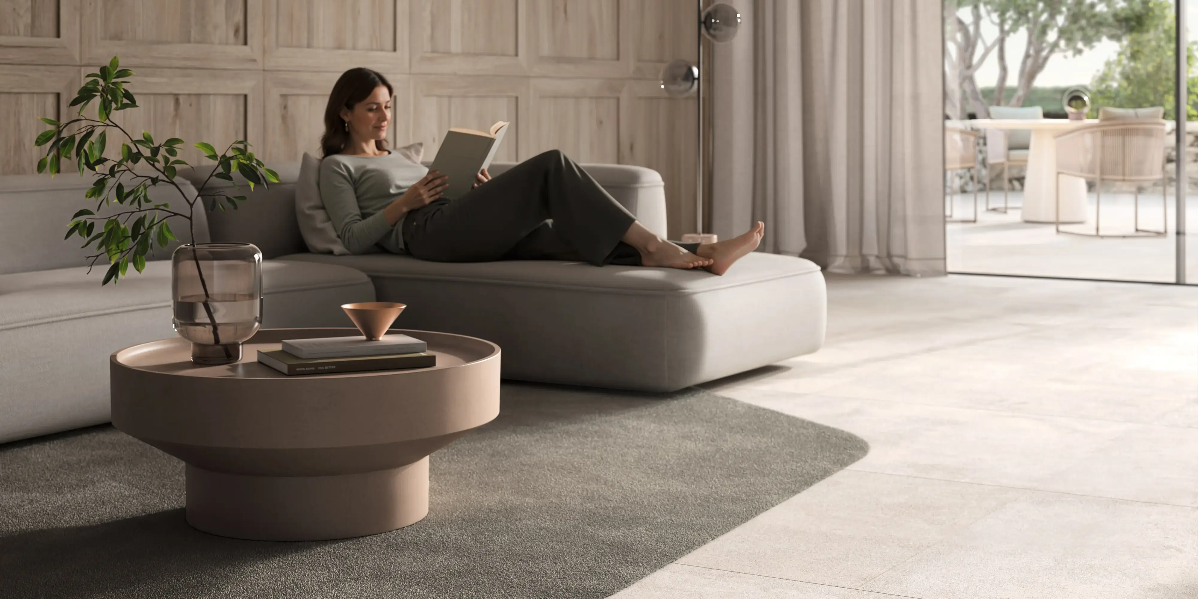 01P Feinsteinzeug Fliesen Gepadi Mondo 100X100 6012 Beige Matt 95076 009 03