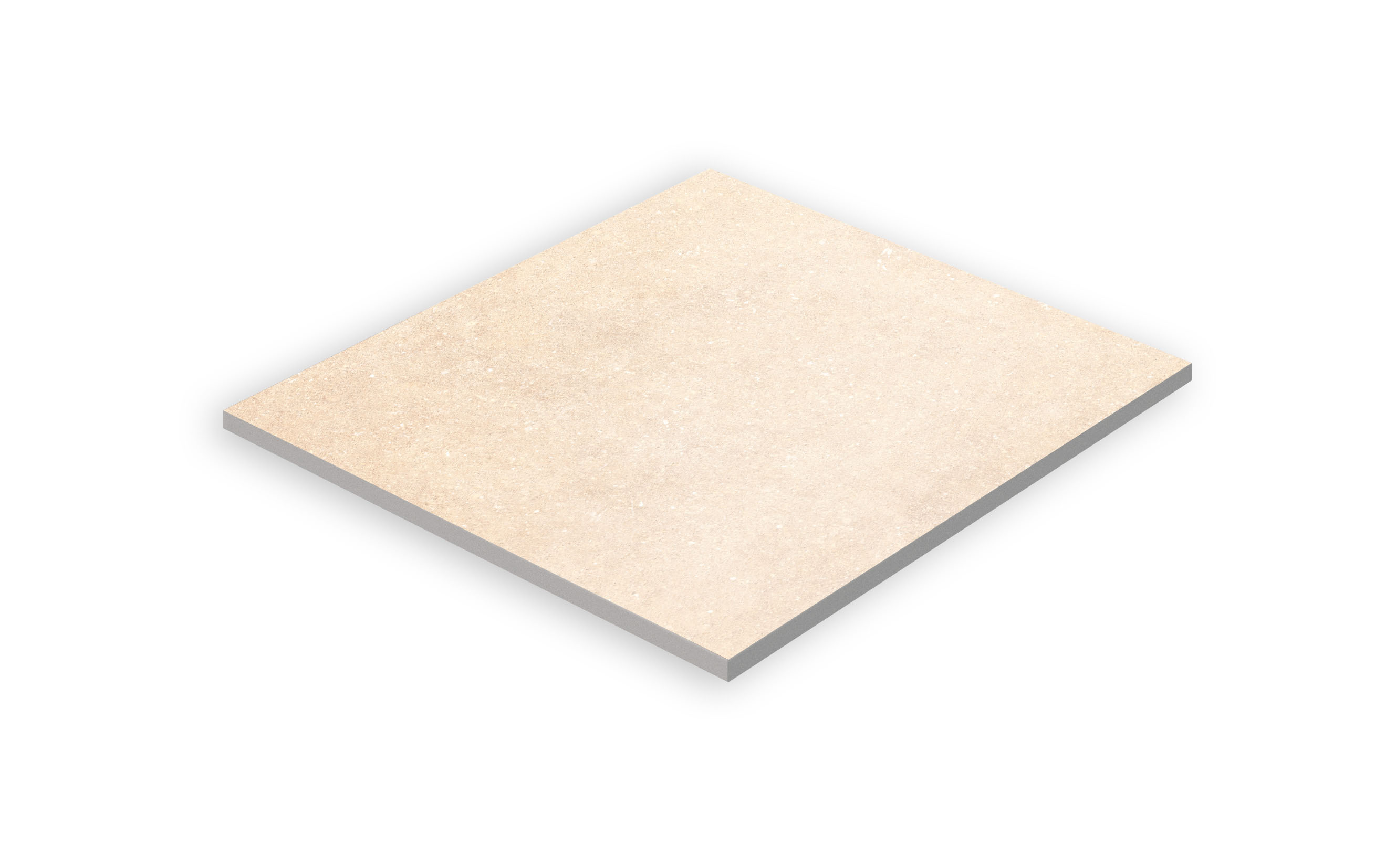 Feinsteinzeug Garten- und Terrassenplatte 60 x 60 x 2 cm goldbeige matt